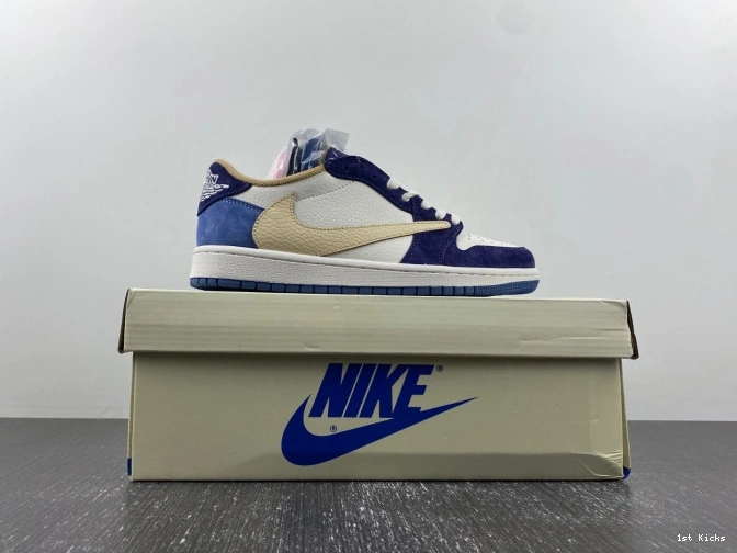 1st Kicks Shoes JORDAN X TRAVIS Comfortable SCOTT AIR CUSTOM 742 1 DM7866- 1108